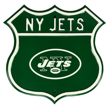 AUTHENTIC STREET SIGNS Authentic Street Signs 33552 New York Jets Route Street Sign 33552